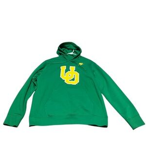 Nike Men’s Oregon Ducks Legacy Logo Club Fleece Pullover Hoodie Green